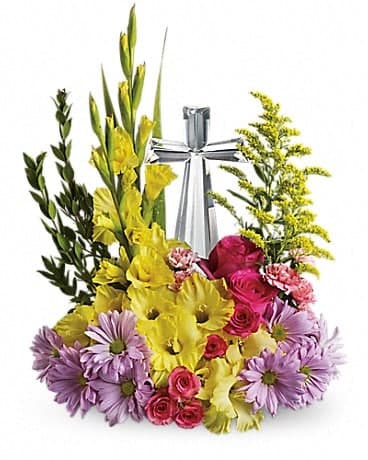 Teleflora's Crystal Cross Bouquet, another view