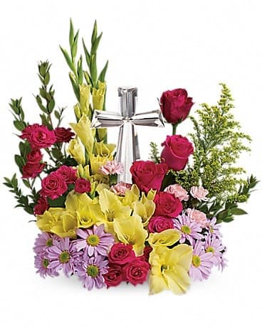 Teleflora's Crystal Cross Bouquet, another view