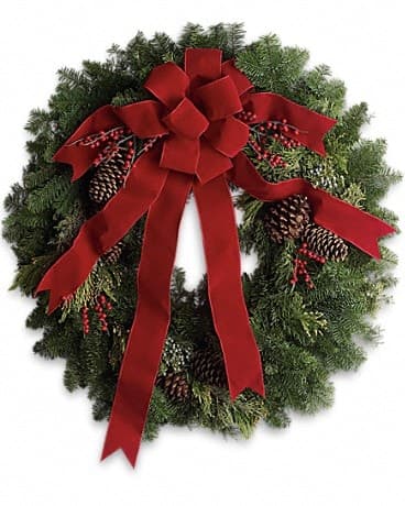 Classic Holiday Wreath, another view