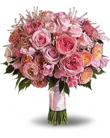 Pink Rose Garden Bouquet