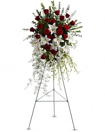 Lily and Rose Tribute Spray
