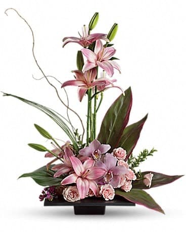 Imagination Blooms with Cymbidium Orchids, another view