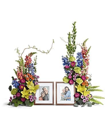 Loving Farewell Photo Tribute Bouquet, another view