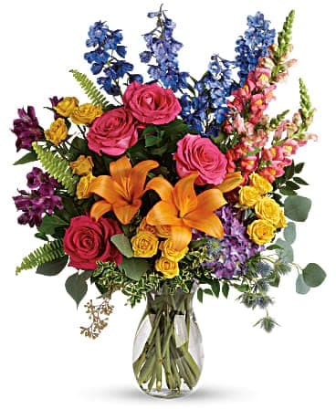 Colors Of The Rainbow Bouquet, another view