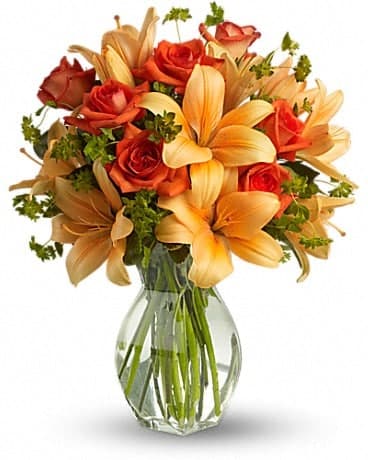 Fiery Lily and Rose, another view