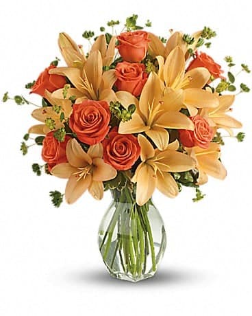 Fiery Lily and Rose, another view