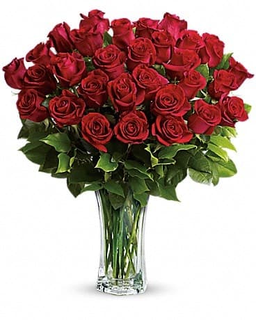 Love and Devotion - Long Stemmed Red Roses, another view