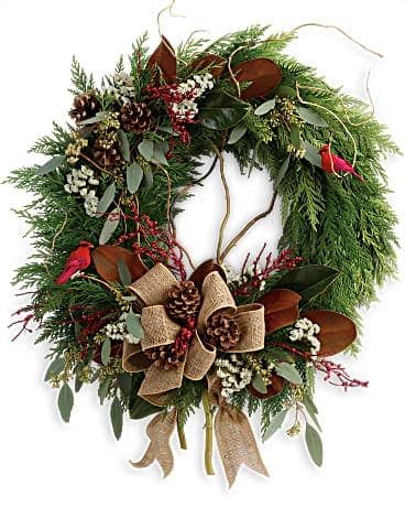 Rustic Holiday Wreath, another view