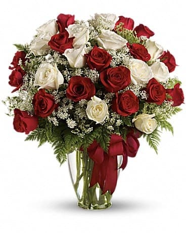 Love's Divine Bouquet - Long Stemmed Roses, another view
